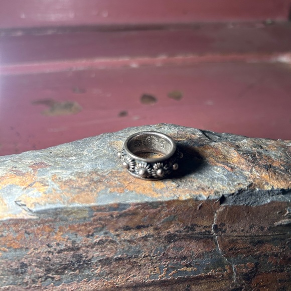 Vintage Taxco Gothic brutalist ring size 4 - Picture 4 of 4